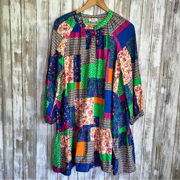 Fate All In Good Time Patchwork Dress - Picture 2 of 8